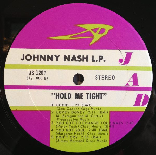 Johnny Nash : Hold Me Tight (LP, Album, San)