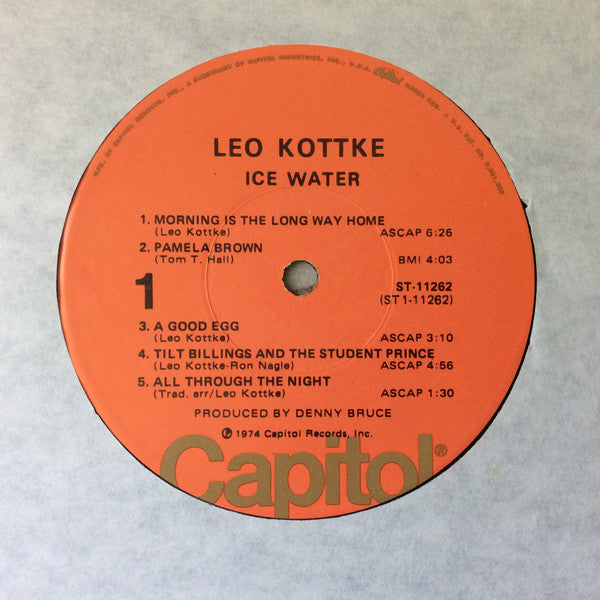 Leo Kottke : Ice Water (LP, Album)