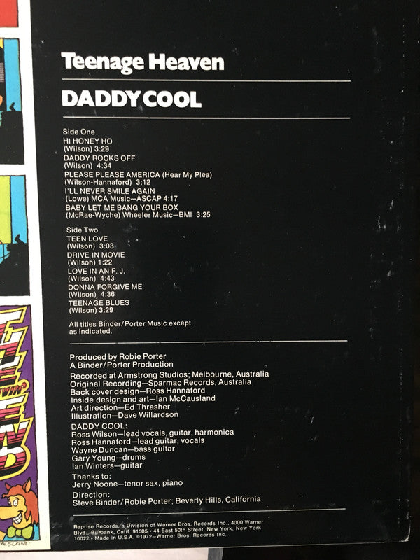 Daddy Cool (5) : Teenage Heaven (LP, Album, Promo, Gat)