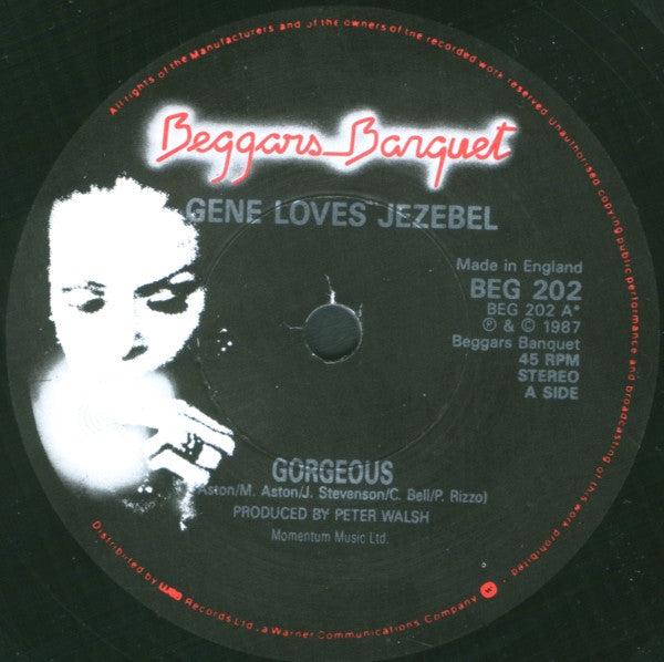 Gene Loves Jezebel : Gorgeous (7", Single, Ltd, Num, Gat)