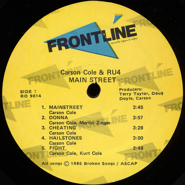 Carson Cole And RU4 : Mainstreet (LP)
