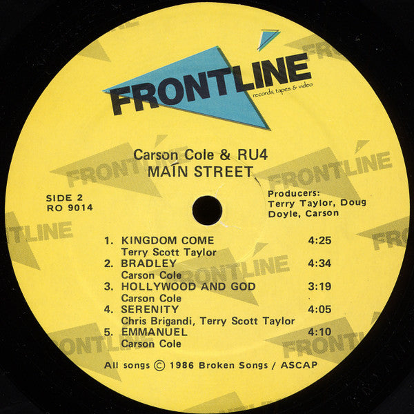 Carson Cole And RU4 : Mainstreet (LP)