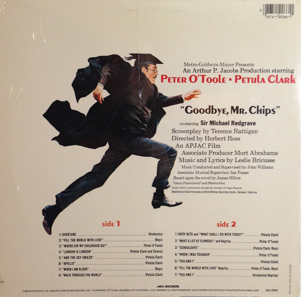 Leslie Bricusse, John Williams (4) : Goodbye, Mr Chips (Original Motion Picture Soundtrack) (LP, Album, RE)