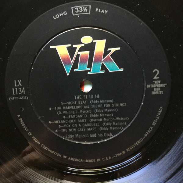 Eddy Manson : The Fi Is Hi (LP, Album, Mono, Ind)