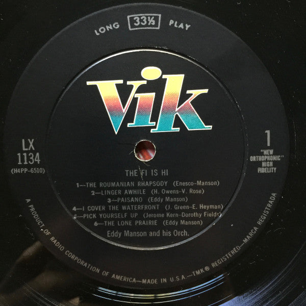 Eddy Manson : The Fi Is Hi (LP, Album, Mono, Ind)