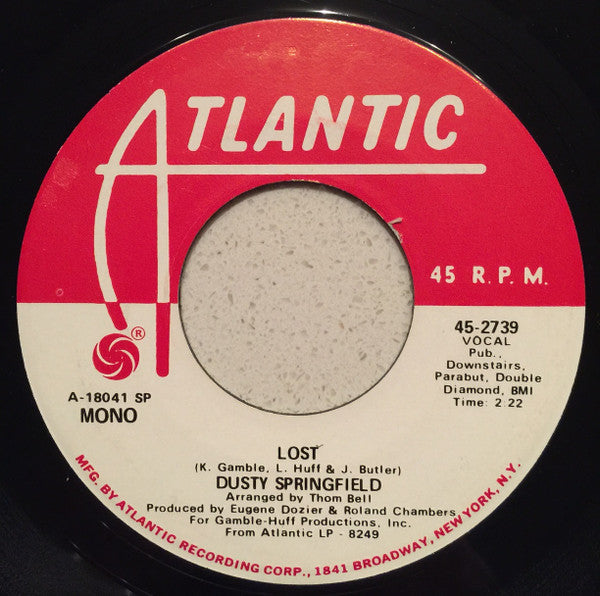 Dusty Springfield : Lost (7", Single, Mono, Promo, SP )