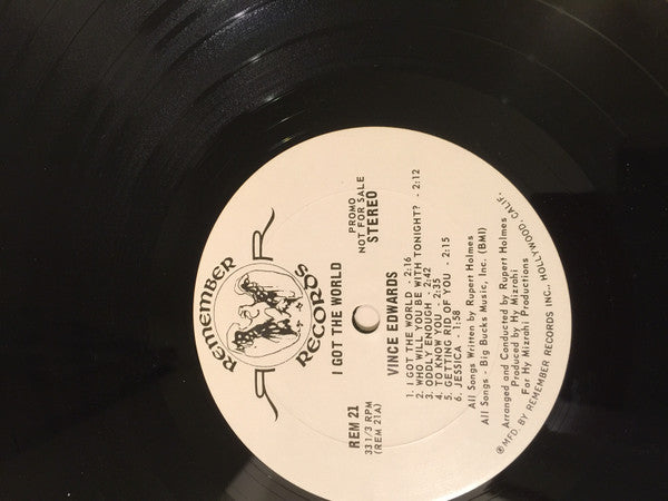 Vince Edwards (2) : I Got The World (LP, Album, Promo, Gat)