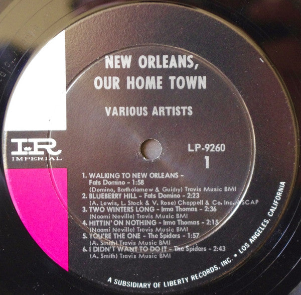 Various : New Orleans: Our Home Town (LP, Album, Comp, Mono)