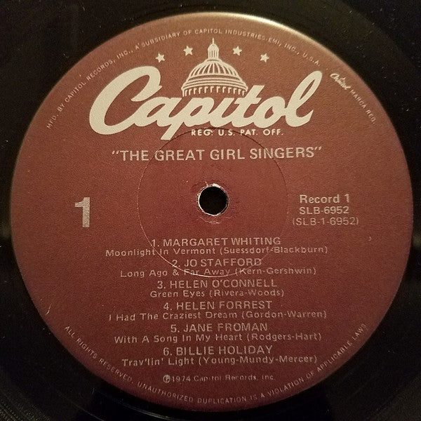 Various : The Great Girl Singers (2xLP, Comp)