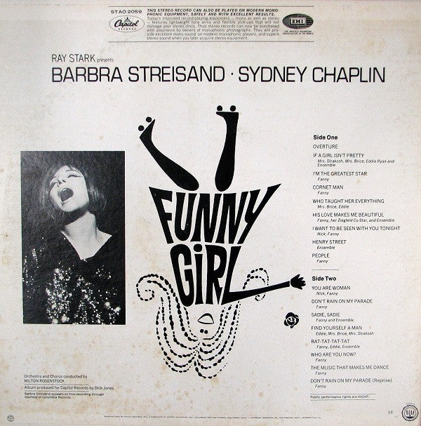 Ray Stark Presents Barbra Streisand, Sydney Chaplin : Funny Girl (Original Broadway Cast) (LP, Album, RE, Los)