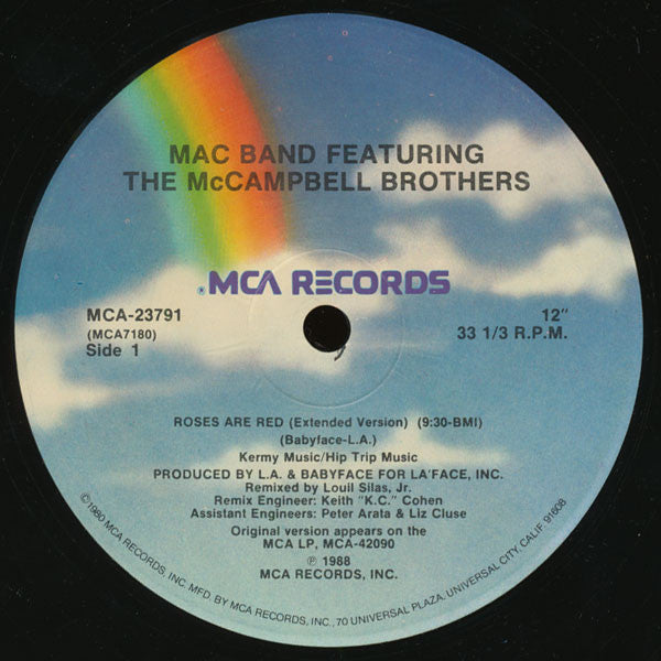 Mac Band Featuring The McCampbell Brothers : Roses Are Red (12")