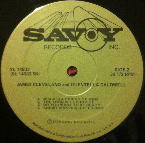 Rev. James Cleveland Presents Quentella Caldwell, Burnette Baptist Church Concert Choir also God's Group, Rev. James A. Caldwell : I'll Have Love This Time (LP, Album)