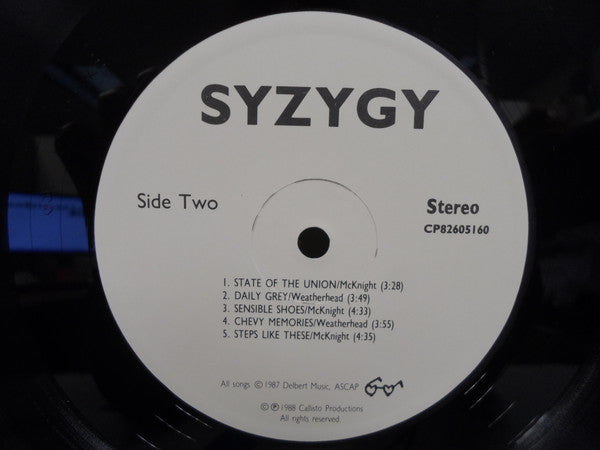 Syzygy (10) : Syzygy (LP, Album)
