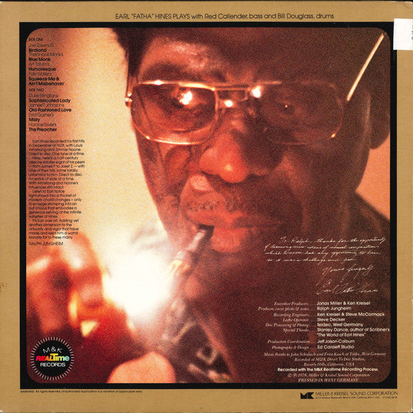 Earl Hines : "Fatha"  (LP, Album, Ltd, Yel)