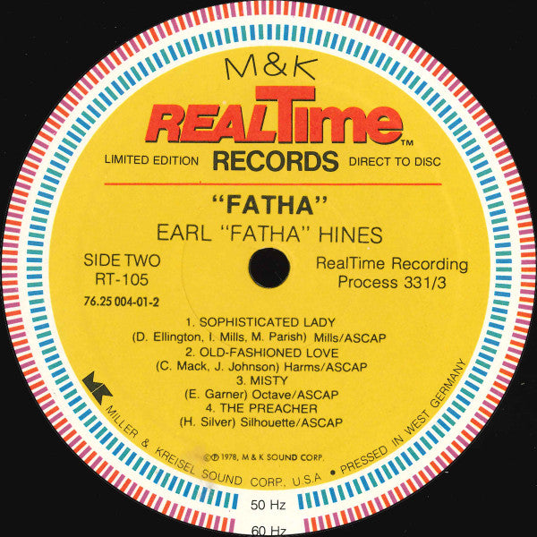 Earl Hines : "Fatha"  (LP, Album, Ltd, Yel)