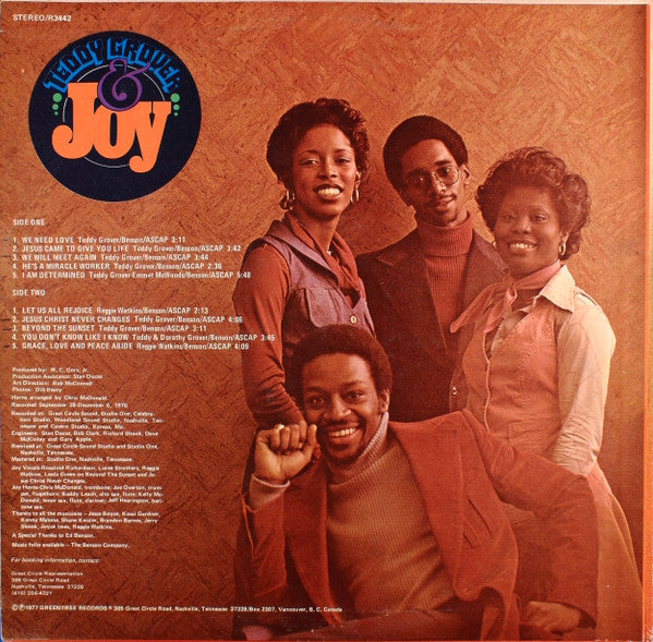 Teddy Grover & Joy : I Am Determined (LP, Album)