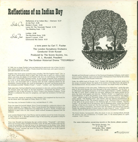 The London Symphony Orchestra* : Reflections Of An Indian Boy (Music From The Outdoor Historical Drama Tecumseh!) (LP)