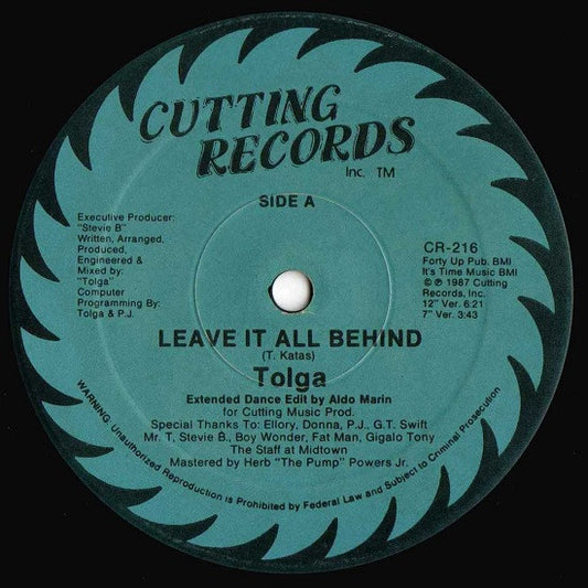 Tolga (2) : Leave It All Behind (12")
