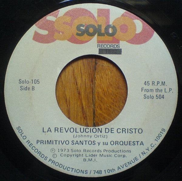 Primitivo Santos y Su Orquesta : Revolucion de Cristo / Poema (7", Single)
