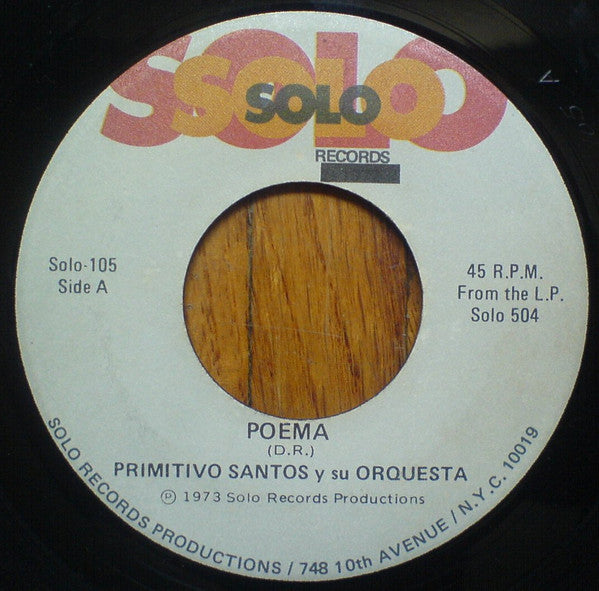 Primitivo Santos y Su Orquesta : Revolucion de Cristo / Poema (7", Single)