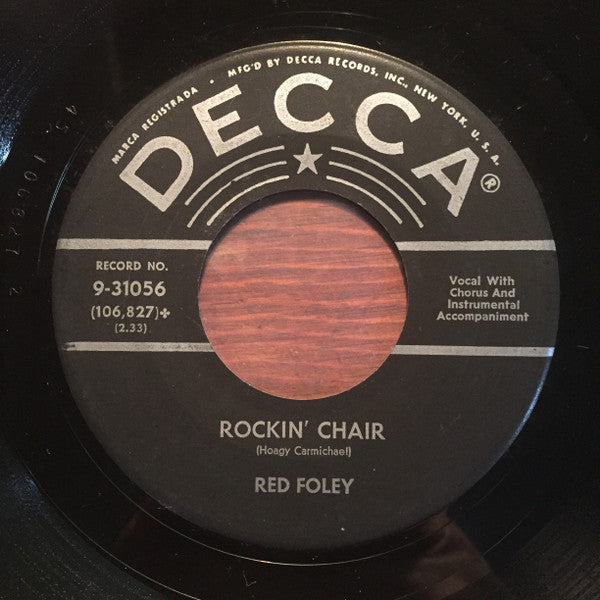 Red Foley : Blues In My Red Wagon Blues / Rockin' Chair (7", Single, Glo)