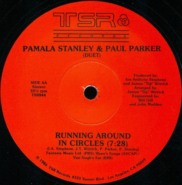 Pamala Stanley & Paul Parker : Stranger (In A Strange Land) / Running Around In Circles (12")