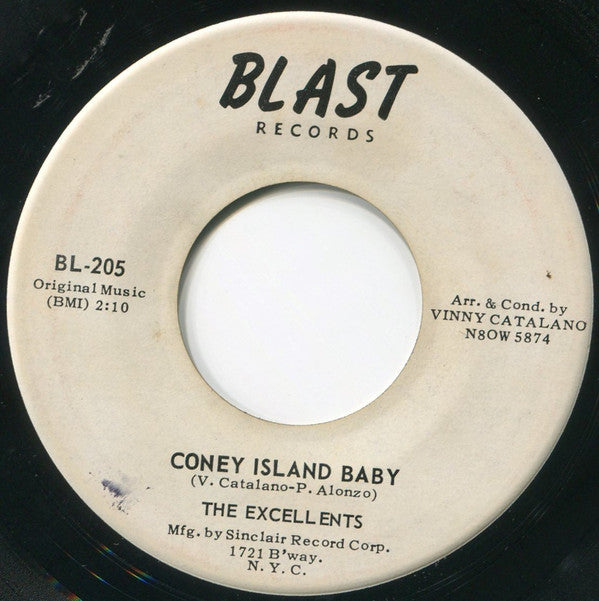 The Excellents : Coney Island Baby / You Baby You (7", Single)