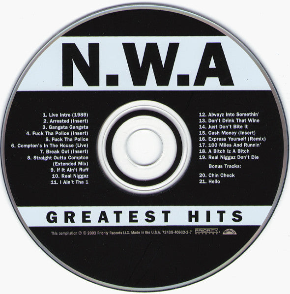 N.W.A* : Greatest Hits (CD, Comp, RM)