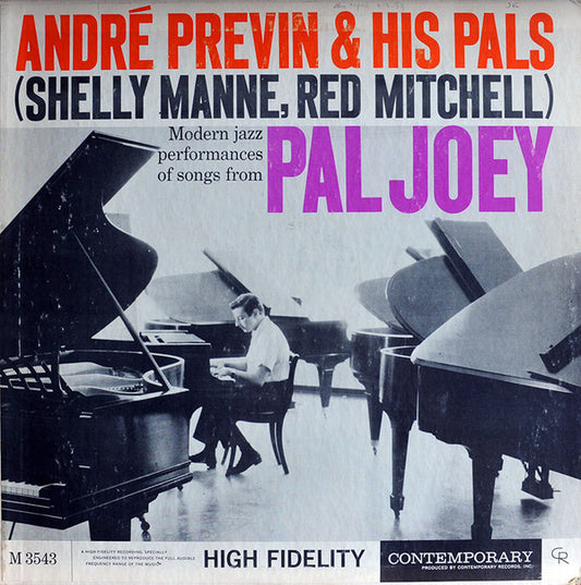 André Previn & His Pals : Modern Jazz Performances Of Songs From Pal Joey (LP, Album, Mono, RE)