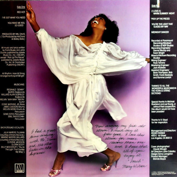 Mary Wilson : Mary Wilson (LP, Album)