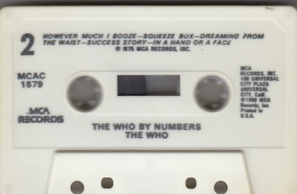 The Who : The Who By Numbers (Cass, Album, RE)