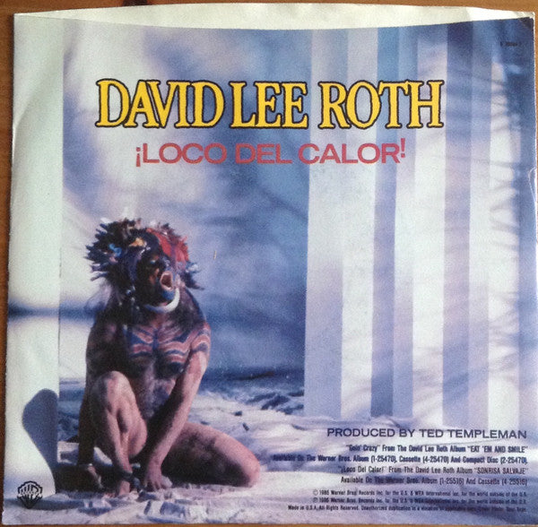 David Lee Roth : Goin' Crazy! (7", Single, Promo)