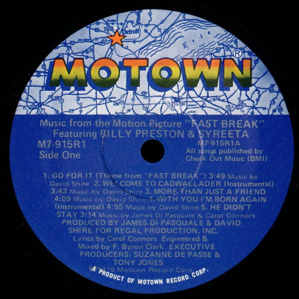 Billy Preston & Syreeta : Music From The Motion Picture "Fast Break" (LP, Album)