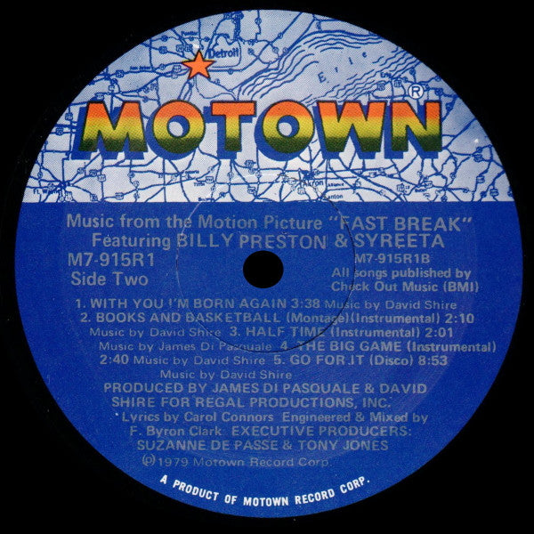 Billy Preston & Syreeta : Music From The Motion Picture "Fast Break" (LP, Album)