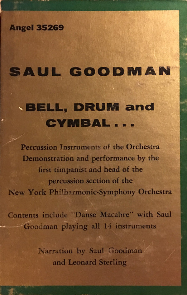 Saul Goodman : Bell, Drum And Cymbal... (LP, Album)