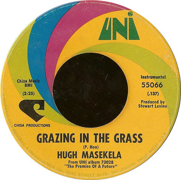 Hugh Masekela : Grazing In The Grass (7", Single)