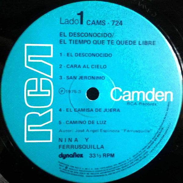 Nina* Y Ferrusquilla* : El Camisa De Juera (LP, Album)