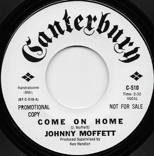Johnny Moffett : Come On Home / You're The One (7", Single, Promo)
