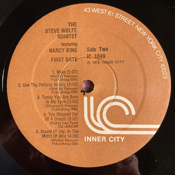 Steve Wolfe (3), Nancy King : First Date (LP, Album)