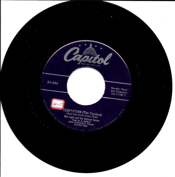 Red Ingle And The Natural Seven : Cigarettes, Whiskey, And Wild, Wild Women (7", Single)