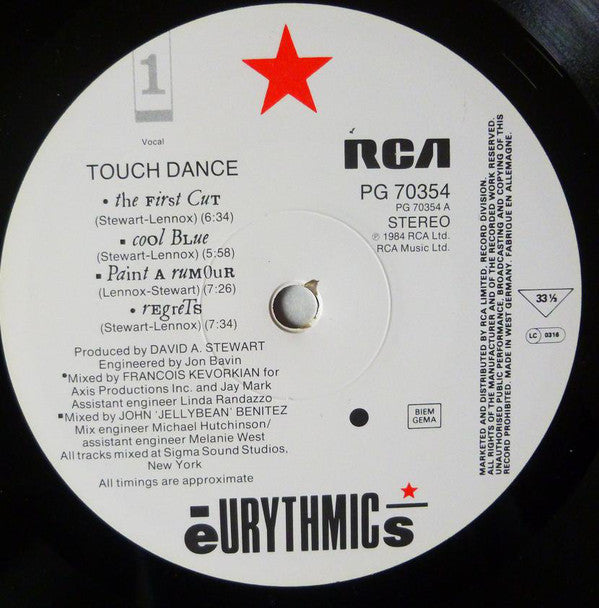 Eurythmics : Touch Dance (LP, Album, RC )