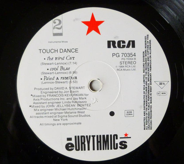 Eurythmics : Touch Dance (LP, Album, RC )