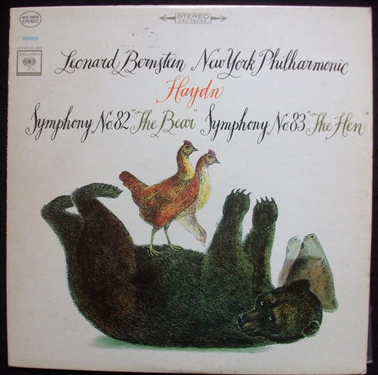 Haydn*, New York Philharmonic, Leonard Bernstein : Symphony No. 82 "The Bear", Symphony No. 83 "The Hen" (LP)