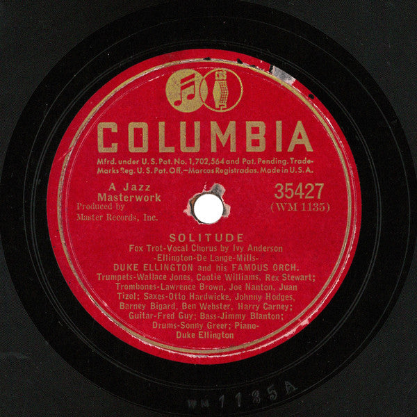 Duke Ellington And His Famous Orch.* : Solitude / Mood Indigo (Shellac, 10", RP)