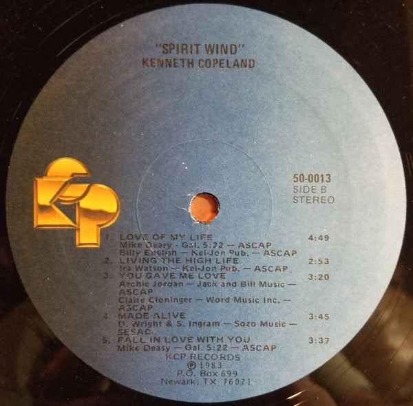 Kenneth Copeland : Spirit Wind (LP, Album)