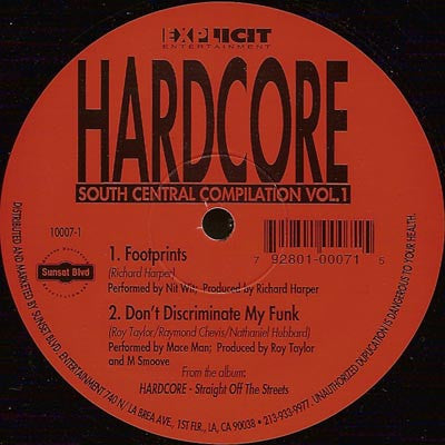 Various : Hardcore South Central Compilation Vol. 1 (12", Smplr)