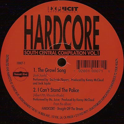 Various : Hardcore South Central Compilation Vol. 1 (12", Smplr)