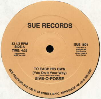 5ive-O-Posse : To Each His Own (You Do It Your Way) (12")