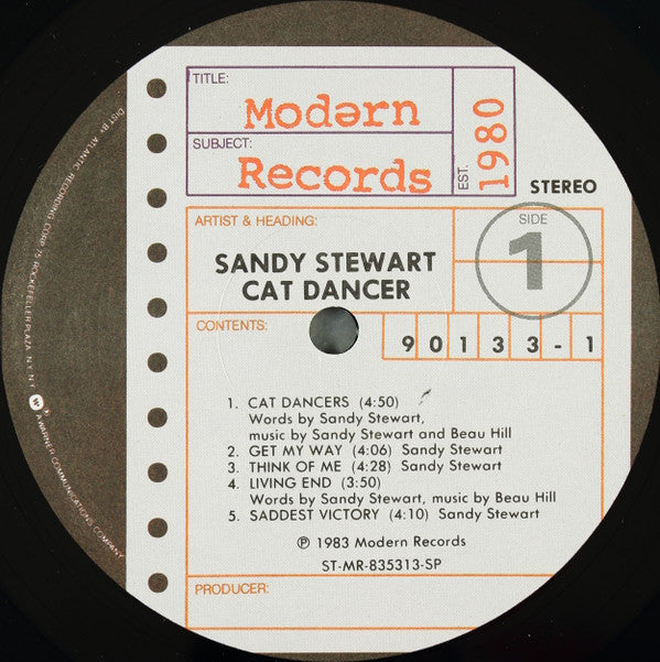 Sandy Stewart : Cat Dancer (LP, Album, SP )