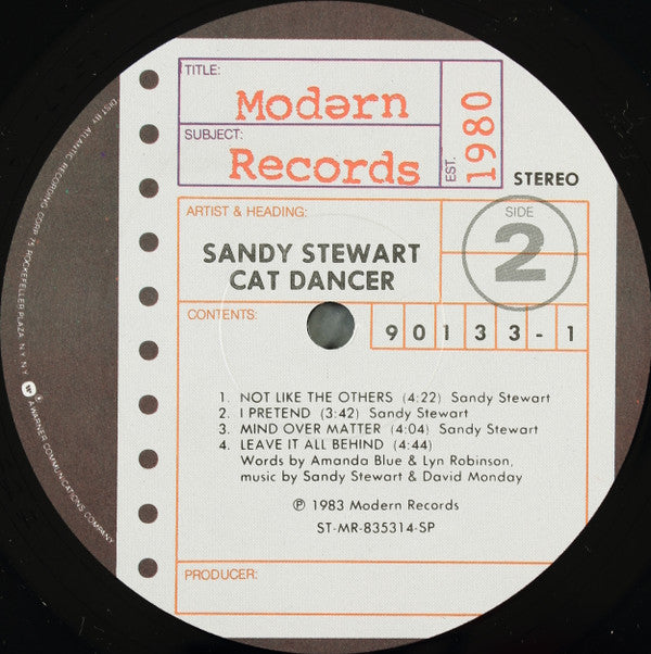 Sandy Stewart : Cat Dancer (LP, Album, SP )